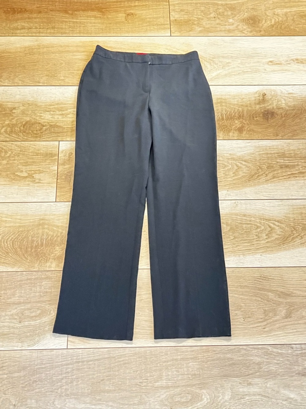 212 Collection stretch Black Wide-Leg Dress Pants